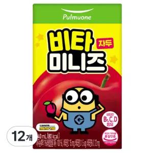 풀무원 비타미니즈 자두 음료 140ml 12개