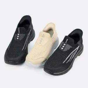 [라일리] Rly 남녀공용 슬립온 니트소재 키높이굽 운동화 쿠션인