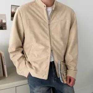 [피팅남]남자 오티 봄 가을 비건 스웨이드 바이커 자켓