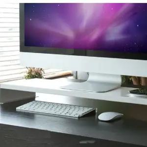 NM 모니터 받침대 메탈 거치 () 화이트컴퓨터스탠드 다이 형선반 PC 받침선