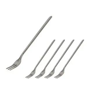 스텐포크 미니 식기 디저트 티 민자포크 14cm