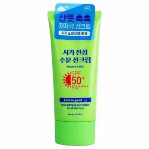 [셀러허브]해피바스 필쏘굿 시카 진정 수분 선크림 SPF50+ PA++++ (S38173277)