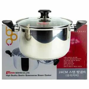 [셀러허브]세신퀸센스 BOO 스텐 찜냄비 24cm(401858) (S38173304)