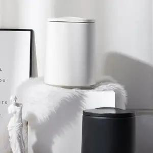 원터치 원형 휴지통 10L 욕실 거실용 실용적인 쓰레기통