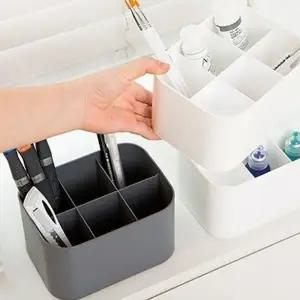 다용도 사각 6칸 연필꽂이 2P 색연필 볼펜통 정리함