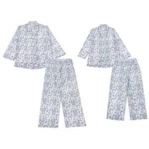 [갤러리아] 커플/와코루 30데니아 폴리 꽃나염 커플파자마(WPA2503M/WPA2503W)