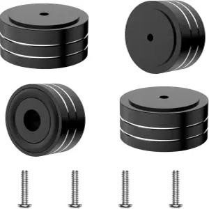 턴테이블 서브우퍼 앰프 하이파이 장치 Dac 레코더 CD(블랙)를 위한 터툴러스 4개의 스피커 절연 피트