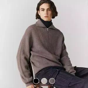 053909 목넥 하프집업 니트