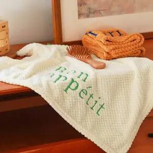 (선택 그린)주방 욕실 부엌 고리 수건 핸드 타월 예쁜 타올 그린