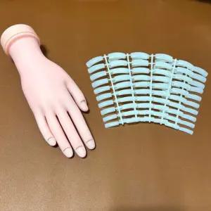 인조손+네일팁100p셀프 웨딩 스티커 아트 도구 재료 용품 네일 톱팁 손톱