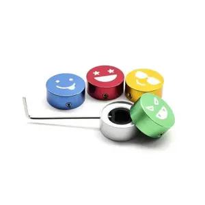 커버 5p 페달버튼 이펙터 스위치용 원형이펙터 기타 기타풋 풋캡세트 헥스렌치포함풋 5개 컬러