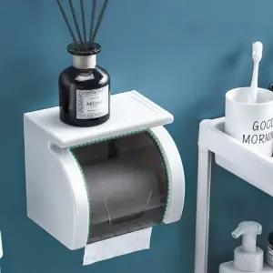 ( )부착식 욕실선반 휴지걸이 방수 휴지홀더 보관