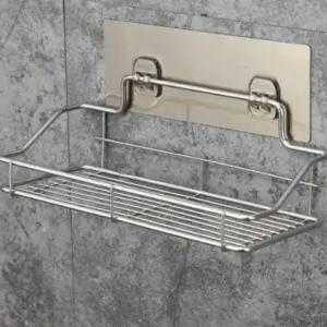 ( )화장실 세면대 정리 욕실 수납 벽 선반 거치대 실버 정리대