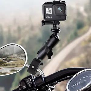 오토바이 핸들바 볼헤드 거치대 조명 라이트 카메라 부품 삼각대 미니 플레이트