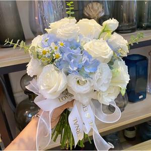 은방울꽃 꽃다발 소품 은방울나무 튤립 DIY 다발 은방울꽃과 실크플라워 방울꽃