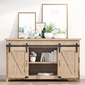 5피트 슈퍼 미니 슬라이딩 헛간 하드웨어 키트 스탠드용 소형 헛간 하드웨어 트랙 키트 찬장 수납장 옷장 셰이프