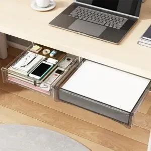 ( )다용도 보관함 부착형 서랍 틈새 보조 테이블 수납