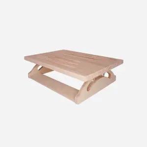 이앤위즈 WIZ0111 편백 스윙 발받침대 WFB05판 나무 의자 받침 발판