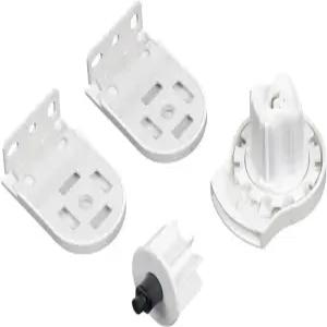 롤리스 R8 롤러 블라인드 교체 부품 1-1/4인치 튜브 화이트용 그늘막 키트