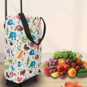 바퀴 장바구니 대용량 시장 장바구니 캐리어 손수레 핸드쇼핑카트