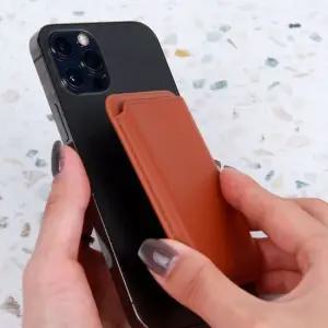 마그네틱 브라운 카드지갑 케이스 부착형카드지갑 마그네틱지갑 핸드폰카드지갑