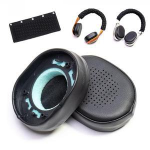 EF M400 용 이어 패드 교체 폼 쿠션 부드러운 피부 단백질 가죽 메모리 내부 패딩 마운팅 베이스 포함