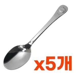 [골드스마일]유아 수저 아동용 숟가락 어린이 식기 스푼 5개입