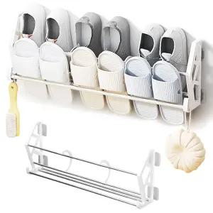 현관 신발 정리대 거치대 걸이 욕실화 슬리퍼 운동화실내화 거실화 화걸이 운동화 부착식 접착식 무타공