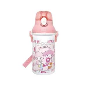 [골드스마일]마이멜로디 플라워리스 원터치 물통 400ml 사무용품