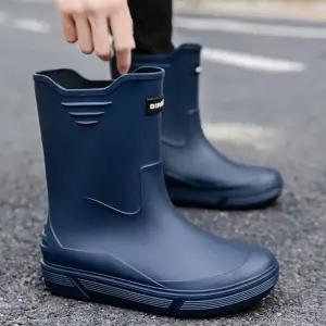 [다잇템] 남자 실용적 패션 장마철 워터프루프 레인부츠
