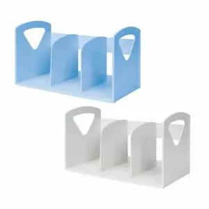 3단 책 꽂이 2종 택1 신문 잡지상위책꽂이 선반 플라스틱 사무실 사무용 서류 잡지 상책 책상