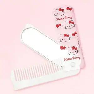 [셀러에이드]헬로키티 접이형 빗거울 세트 사무용품