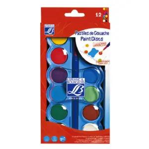 템페라 고체물감 12색 30ml LF807345그림 수채화 포스터 칠공부 사무 문구 학용품 교육 미술