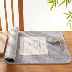 서예매트 받침 캘리그라피 깔판 5mm 두꺼운 펠트민화 세필 준비물 멍석 깔개 수묵화 연습 용품 도구