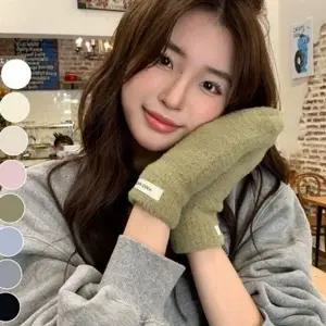 포근한 여성 벙어리 장갑 따뜻한 겨울 벙어리 장갑 핸드메이드 데일리