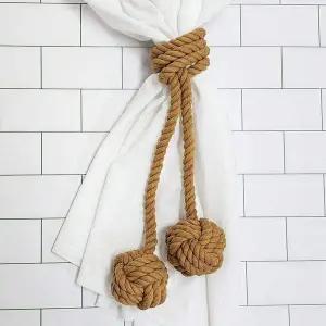 커튼 타이 컬러 로프 더블