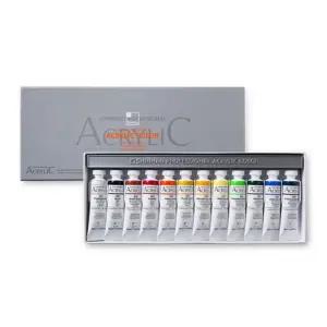 신한 아크릴물감 20ml 12색전문가 용물감 미술 공작용 채색 학원 재료 그림