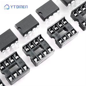 타이머 프로그래밍 오실레이터 칩 IC 555 및 8 핀 DIP 소켓 키트 각 10 개 20 개