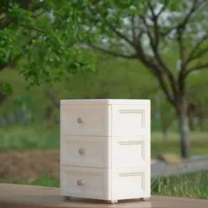 미란다 원형 손잡이 3단 서랍장 폭 37cm co-00874 (2나12)다용도수납장 서랍식 정리 가정용 심플 미니