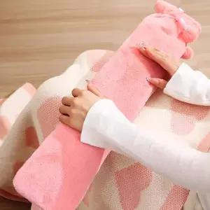 75cm 롱다리형 보온 물주머니 핫팩 온찜질 2000ml따뜻한 귀여운 겨울용품 나기 주머니 오래지속되는 겨울