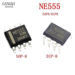 NE555P 555 타이머 DIP-8 8 핀 소켓 SOP-8 SMD IC 10PCs로트