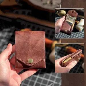 컴팩트 남자 미니 반지갑 카드지갑 볼펜 메모 수납 파우치 생일선물용