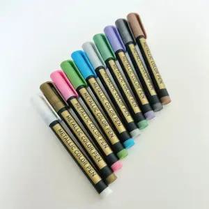 메탈릭 마카펜 다꾸 미술 색칠 10컬러스케치 애니메이션 디자인 렌더링 디자인용 세트 칼라 마카