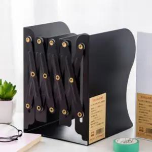 길이조절 자바라 책꽂이 철재 간이 접이식 철제 정리장 꽃이 북엔드 파일 5단 복합기 4단 거실 종이 2단 회