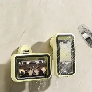 무타공 욕실 핸드폰 거치대 회전형 핸드폰 거치대 방수 휴대폰 받침대