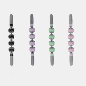 4볼 마사지 스틱 롤러 지압 돌기 도구 바디 경추 롤링기 셀프 맛사 지봉 롤러기 스트레칭 림프 목롤러 지바