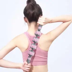 4볼 마사지 스틱 롤러 지바 돌기 도구 지압 바디 경추 롤링기 셀프 맛사 지봉 롤러기 스트레칭 림프 목롤러