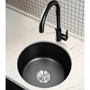 소형 원형 싱크볼 탕비실 단일 언더볼 개수대 캠핑장 28x28 스텐