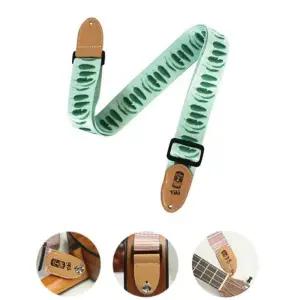 우쿨렐레 스트랩 그린 나뭇잎 소품 어깨끈기타멜방 기타끈 액세사리 악세 기타줄 기타 용스 기타스
