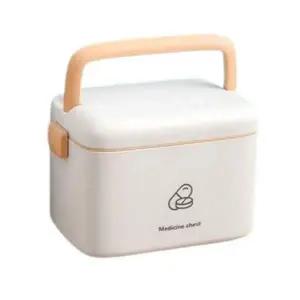 [콩심팥심]2단 다용도 구급함 화이트 소형